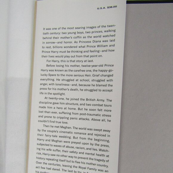 Prince Harry-Spare-Hard Cover Edition - Picture 3 of 5
